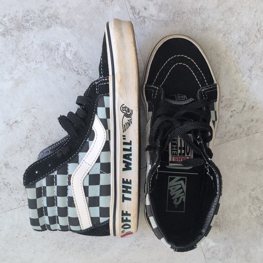 Vans Boys checker high tops